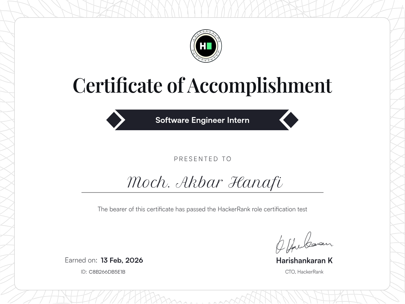 Software Engineer Intern